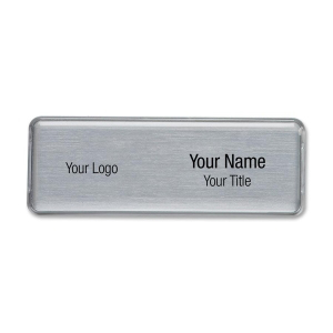 Silver Name Badge